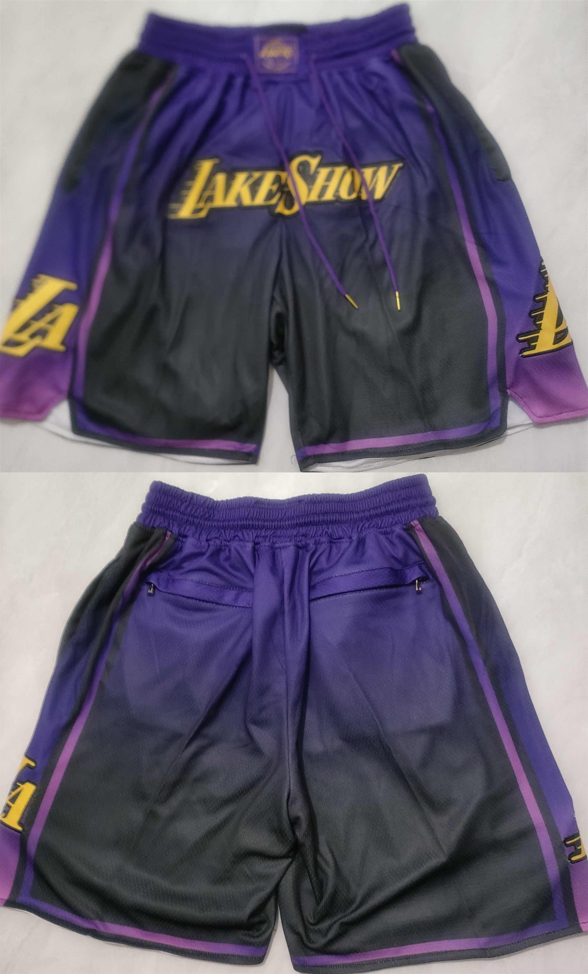 Men's Los Angeles Lakers Purple/Black 2025 City Edition Shorts (Run Small)